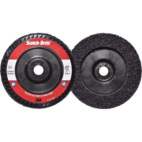 Disque  Clean and Strip  XT Pro Scotch-Brite, 7" dia., Grain Extra grossier, Carbure de silicium Action Paper