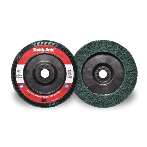 Disque extra coupe  Clean and Strip  XT Pro Scotch-Brite, 7" dia., Grain Extra grossier, Oxyde d'aluminium Action Paper