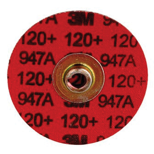 Cubitron II Roloc Durable Edge Disc, 3" Dia., 120+ Grit, Ceramic Action Paper