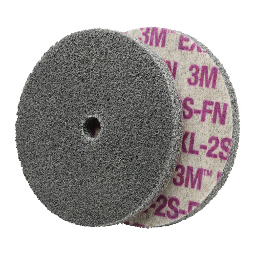 Scotch-Brite EXL Unitized Wheel, 6" x 1/4", 1/4" Arbor, Fine Grit, Aluminum Oxide/Ceramic/Zirconium Action Paper