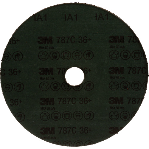 Disque en fibre 787C, C&eacute;ramique, 36+, 7" Dia x 7/8" Arbre Action Paper
