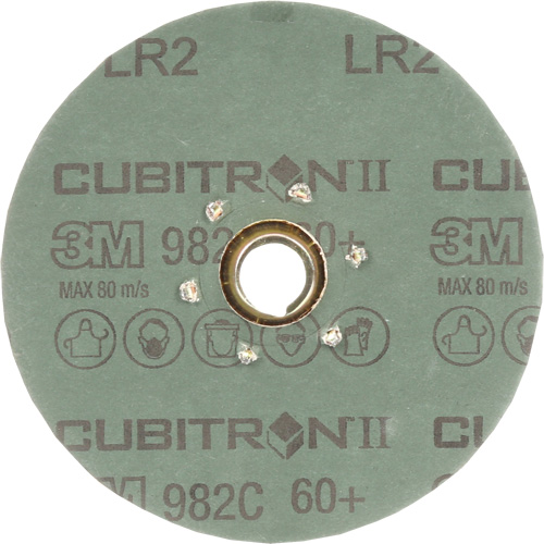 Disque en fibre 982C Cubitron II, C&eacute;ramique, 60+, 4-1/2" Dia Action Paper