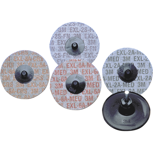 Buff & Blend&reg; Products - Scotch-Brite Exl Roloc Unitized Wheels, 2" x 6A Grit, Aluminum Oxide Action Paper