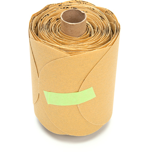 Stikit Gold Paper 216U Disc Roll, Aluminum Oxide, 5" W x 52' L, P120 Grit Action Paper