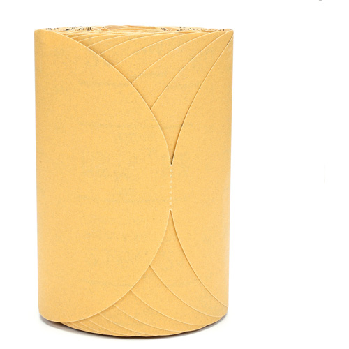 Stikit Gold Paper 216U Disc Roll, Aluminum Oxide, 6" W x 87' L, P180 Grit Action Paper