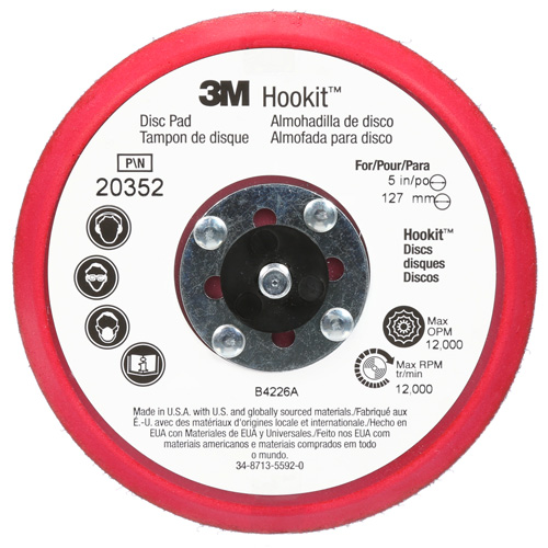 Hookit Low Profile Disc Pad Action Paper