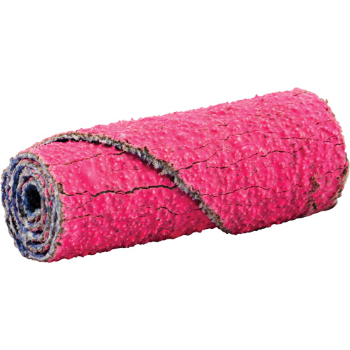 R982 Cartridge Roll, 60 Grit, 1/2" Dia., Ceramic Alumina, 1-1/2" L, 1/8" Arbor Action Paper