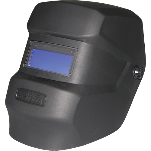Masque pour soudage ArcOne Hawk, 2" lo x 4" la Champ de vision, Teinte 10, Noir Action Paper