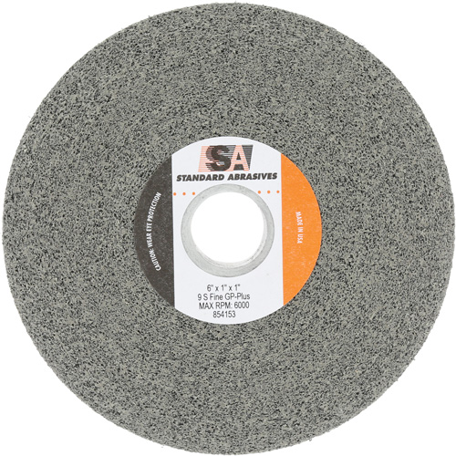Standard Abrasives General Purpose Plus Wheel, 6" x 1", 1" Arbor, Silicon Carbide Action Paper