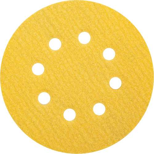 Gold Reserve A296 Paper H&L Vacuum Disc, 5" Dia., 120 Grit, Aluminum Oxide, C-Weight Action Paper