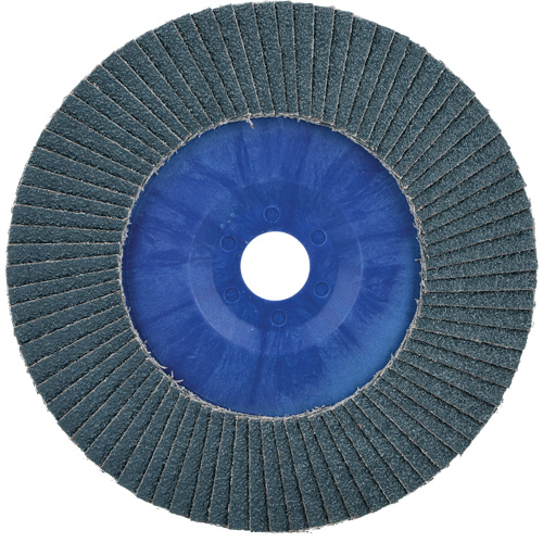BlueFire Quick Trim Flap Disc, 7" x 7/8", Type 27, 40 Grit, Zirconia Alumina Action Paper