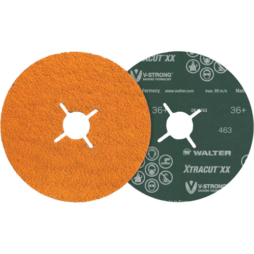 Disque XTRACUT XX, C&eacute;ramique, 60+, 4-1/2" Dia x 7/8" Arbre Action Paper