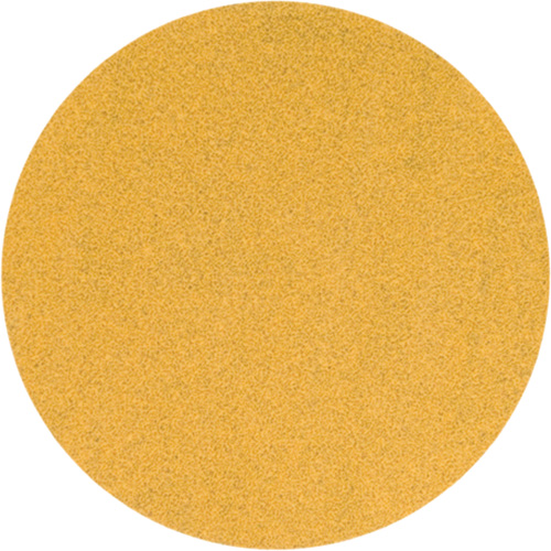 Disque de ponçage jaune &agrave; boucles & crochets, 5" dia., Grain P220, Oxyde d'aluminium Action Paper