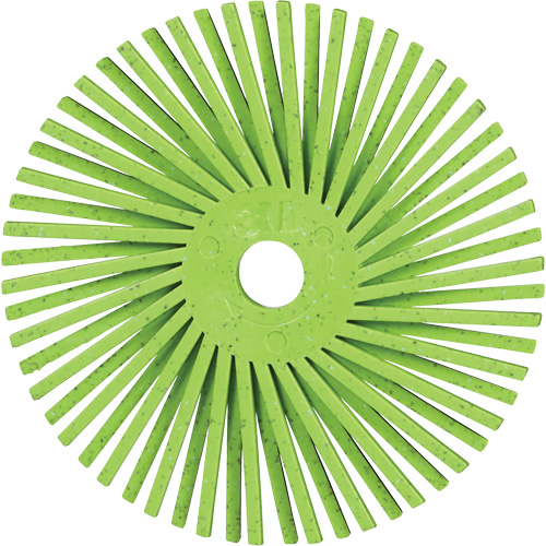 Scotch-Brite Type A Precision Radial Bristle Brush PN-RB, Ceramic, 50+ Grit, 3" Dia. Action Paper
