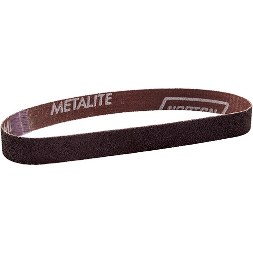 Metalite&reg; Cloth File Sanding Belt, 3/4" W x 20-1/2" L, Aluminum Oxide, 40 Grit Action Paper