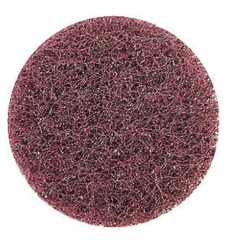 Disque de polissage non tiss&eacute; &agrave; remplacement rapide tr&egrave;s r&eacute;sistant Bear-Tex, 2" dia., Grain Moyen, Oxyde d'aluminium Action Paper