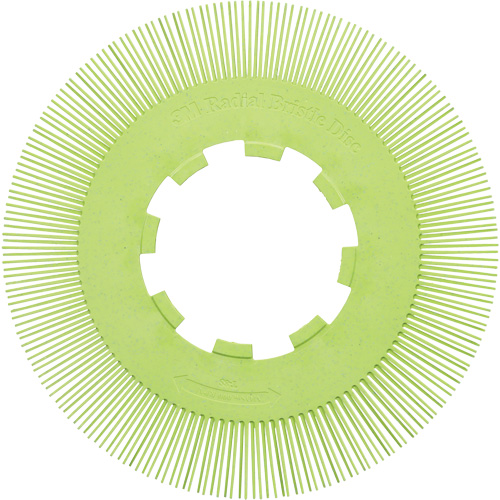 Scotch-Brite Type S Precision Radial Bristle Brush PN-RB without Adapter, Ceramic, 50+ Grit, 8" Dia. Action Paper