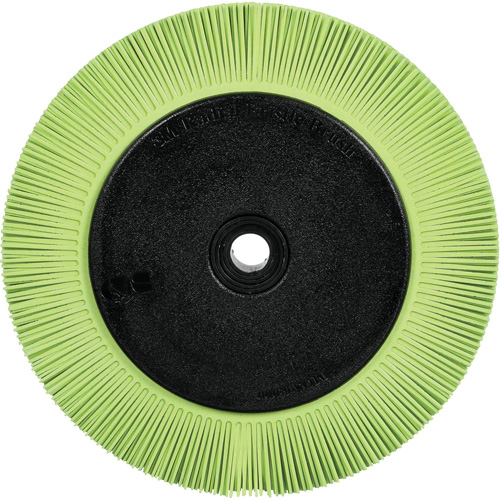 Scotch-Brite Type S Precision Radial Bristle Brush PN-RB with Flange, Ceramic, 50+ Grit, 8" Dia. Action Paper