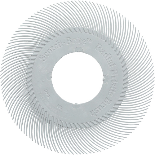 Scotch-Brite Type C Precision Radial Bristle Brush PN-RB without Adapter, Ceramic, 120+ Grit, 7-5/8" Dia. Action Paper