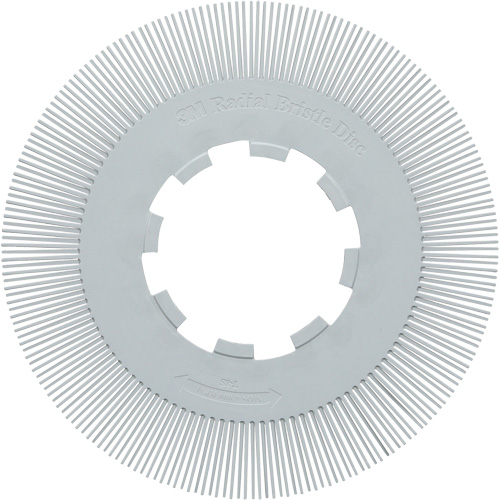 Scotch-Brite Type S Precision Radial Bristle Brush PN-RB without Adapter, Ceramic, 120+ Grit, 8" Dia. Action Paper