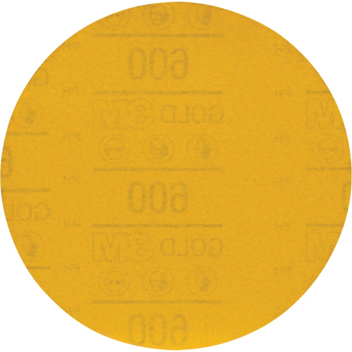 Disque abrasif dor&eacute; Hookit 09260, dia 6", Grain 600, Oxyde d'aluminium, Poids C Action Paper