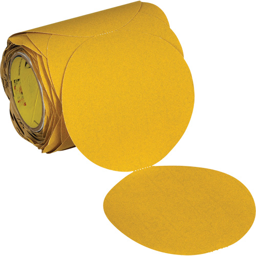 Stikit Gold Abrasive Disc Roll 09312, 6" Dia., 120 Grit, Aluminum Oxide Action Paper