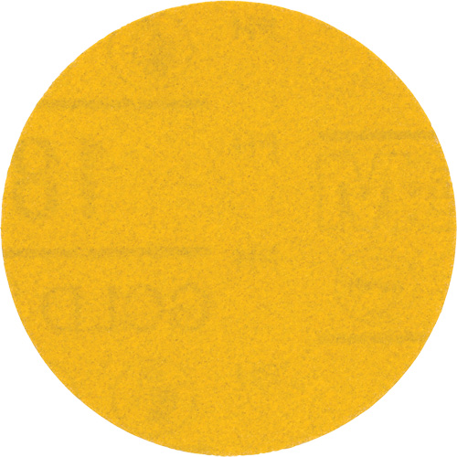 Disque abrasif dor&eacute; Hookit, 09213, dia 3", Grain 180, Oxyde d'aluminium, Poids C Action Paper