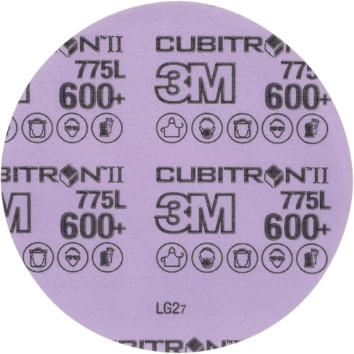 Disque en pellicule Cubitron II Hookit, dia 5", Grain 600+, C&eacute;ramique, 3 mil Action Paper