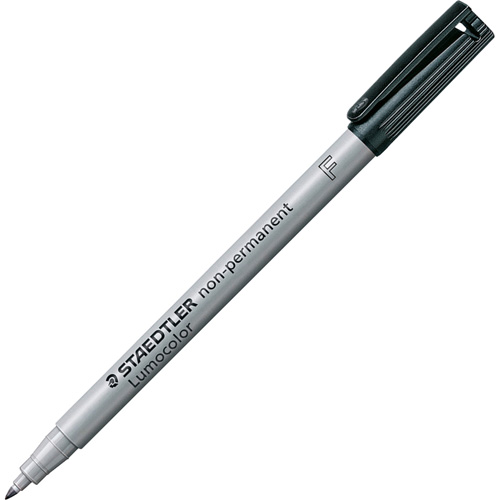Lumocolor&reg; Non Permanent Fine Tip Black Marker Action Paper