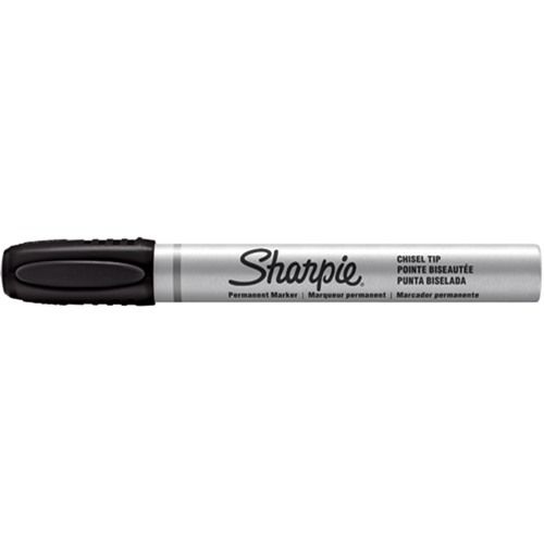 Permanent Markers - Berol Liquid Tip, Chisel, Black Action Paper