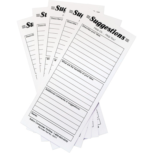 Boîtes &agrave; suggestions - Cartes de suggestions, 25 cartes/pqt Action Paper
