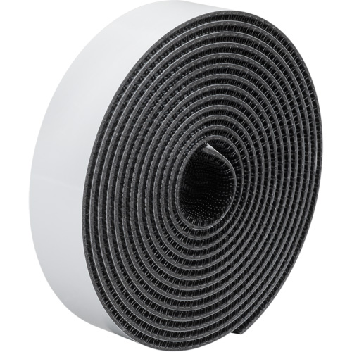 Dual Lock Reclosable Fastener, Self-Mating, 50 yds x 1/2", Adhesive, Black Action Paper