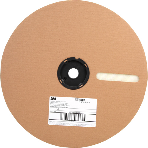 Attache, Boucle, 50 vg x 1", Adh&eacute;sif, Blanc Action Paper