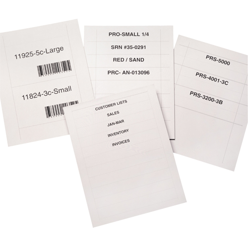 Porte-&eacute;tiquettes Bin Buddy, 48" lo x 8" la Action Paper