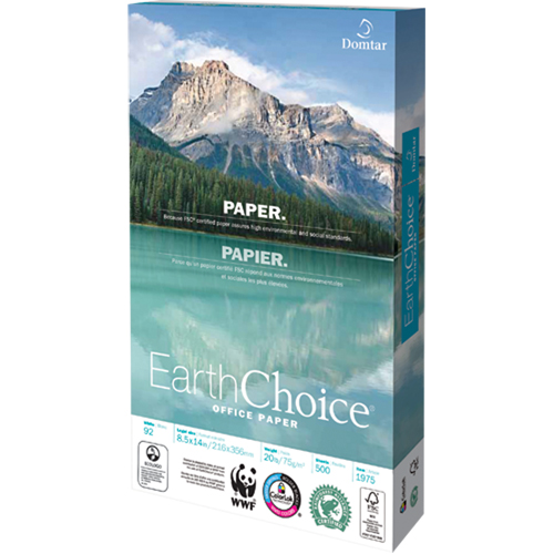 Papier pour le bureau EarthChoice, FSC, 8-1/2" x 14", 20 lb, Blanc Action Paper