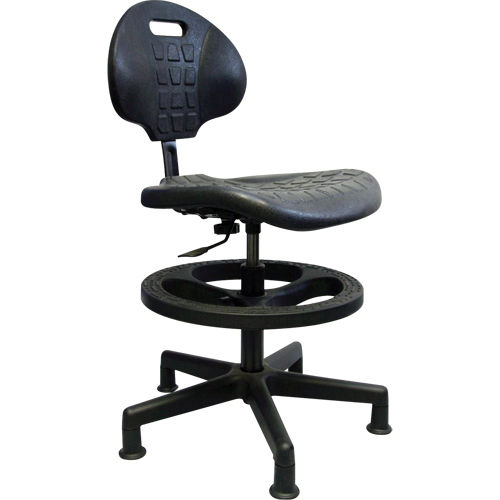 Si&egrave;ges ergonomiques robustes, Polyur&eacute;thane, Noir, Capacit&eacute; 250 lb Action Paper