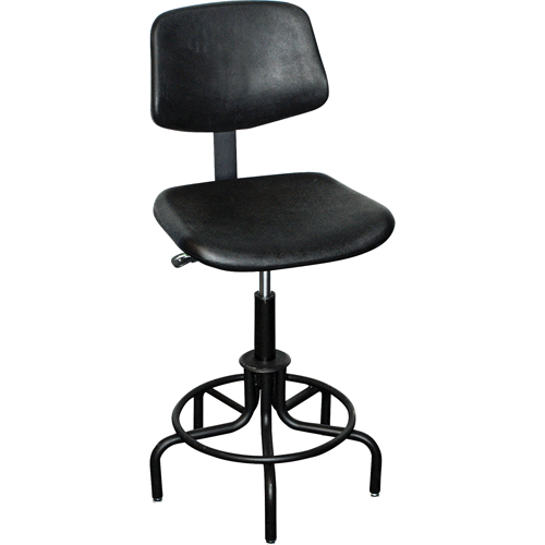 6000 Series Stool with Back, Stationary, Adjustable Height, 250 lbs. Capacity Action Paper