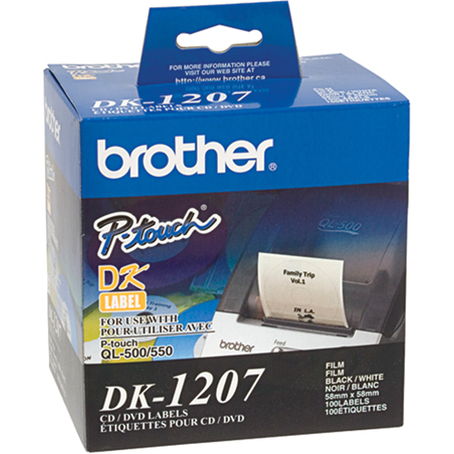 &eacute;tiquettes pour DC/DVD rondes coup&eacute;es &agrave; l'emporte pi&egrave;ce de s&eacute;rie DK Action Paper