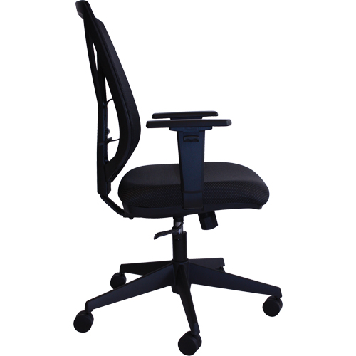 Chaise de bureau Activ A-47 Synchro, Tissu, Noir, Capacit&eacute; 275 lb Action Paper