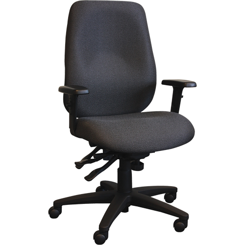 Cierra Ergonomic Chairs, Fabric, Black, 275 lbs. Capacity Action Paper
