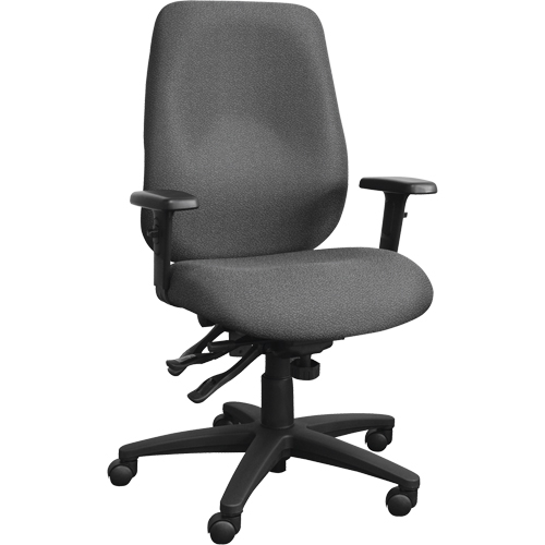 Cierra Ergonomic Chairs, Fabric, Grey, 250 lbs. Capacity Action Paper