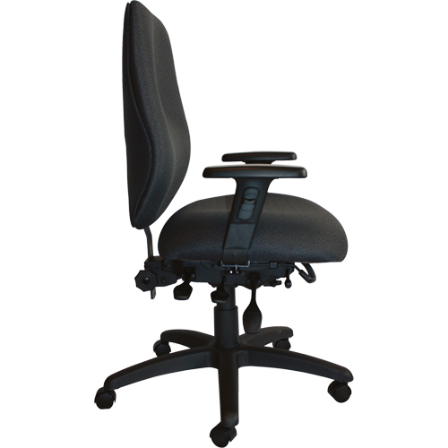 Cierra Heavy Duty Ergonomic Chairs, Fabric, Black, 400 lbs. Capacity Action Paper