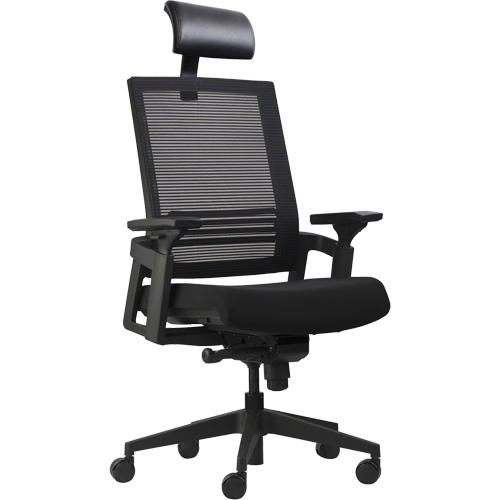 Chaises de bureau A-37 Activ, Mailles, Noir, Capacit&eacute; 275 lb Action Paper