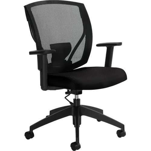 Task Chairs, Vinyl, Black, 300 lbs. Capacity Action Paper