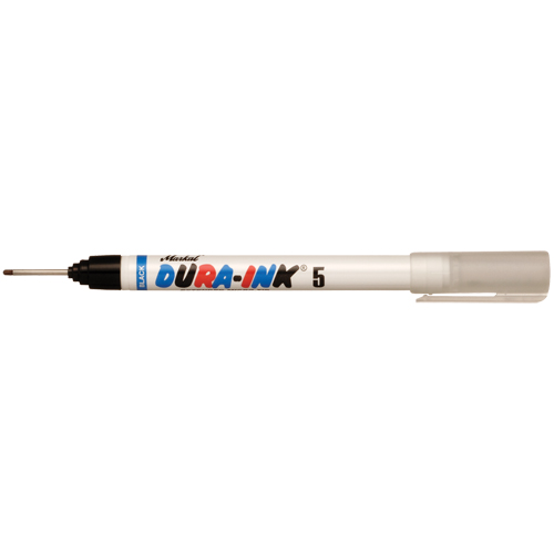 Dura-Ink&reg; #5 Permanent Marker, Micro Tip, Black Action Paper