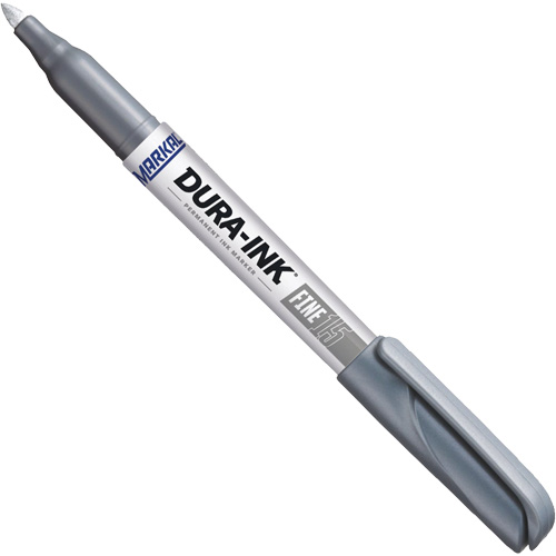 Dura-Ink&reg; #15 Permanent Marker, Silver, Fine Tip Action Paper