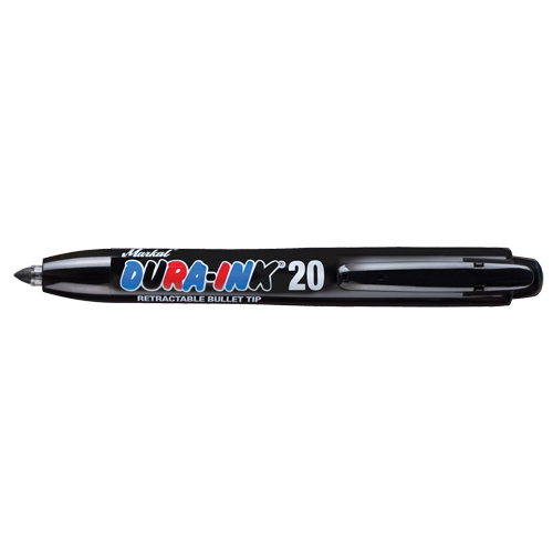 Dura-Ink&reg; #20 Permanent Marker, Black, Fine Tip Action Paper