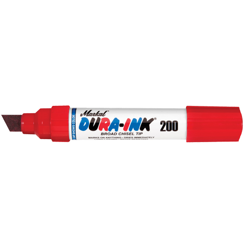 Marqueur no 200 Dura-Ink, Rouge, Pointe Ciseau Action Paper