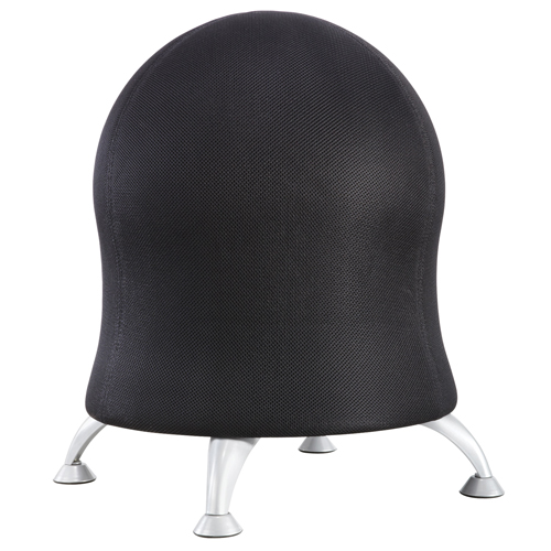 Zenergy Ball Chair, Fabric, Black, 250 lbs. Capacity Action Paper