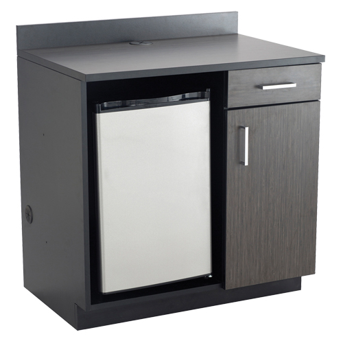 Modular Cabinet, Melamine, 39" H x 36" W x 25" D, Asian Night/Black Action Paper